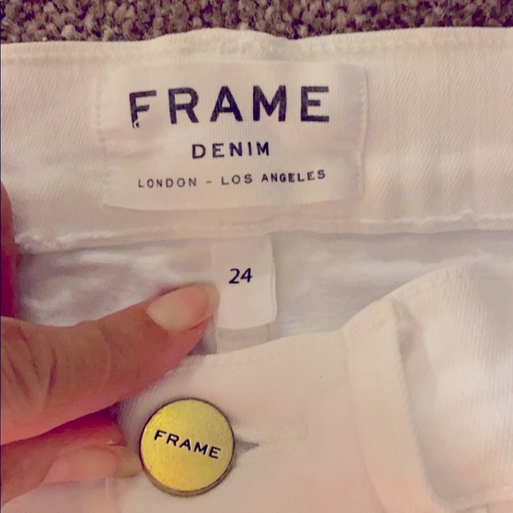 White stretch FRAME Denim jeans - Picture 6 of 12
